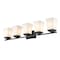 Z-Lite Darcy 5 Light Vanity, Matte Black & Etched Opal 1939-5V-MB - alternate 5